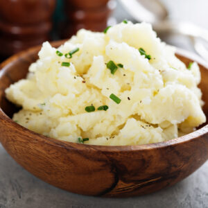 Fluffy mashed potatoes