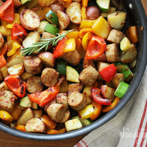 italian sausage skillet with vegetables & potatoes