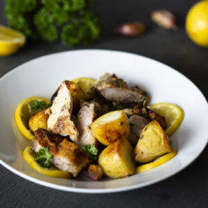 greek chicken and potatoes