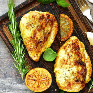 low carb lemon rosemary chicken