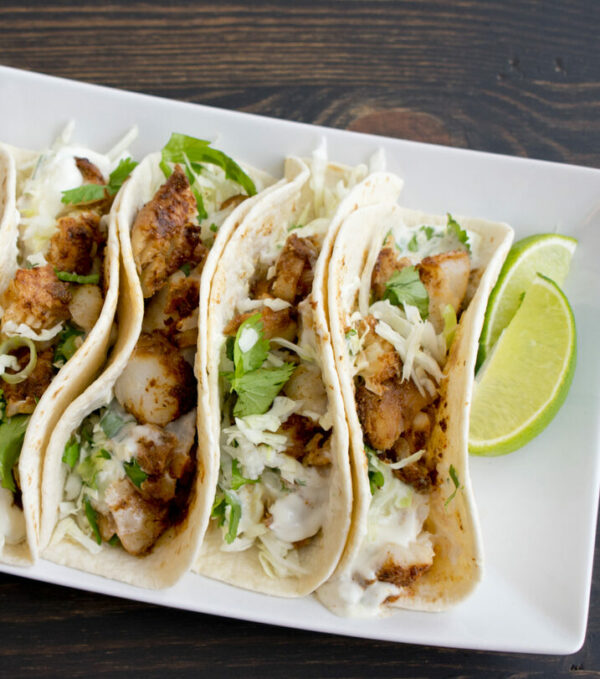 chile rubbed tilapia tacos