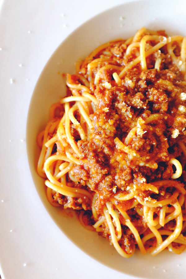 kid portion beef bolognese