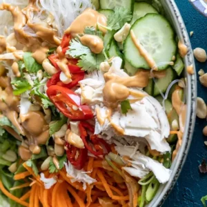 deconstructed spring roll salad