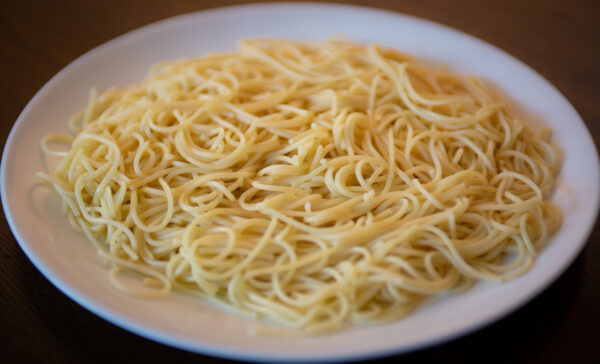 buttered spaghetti pasta