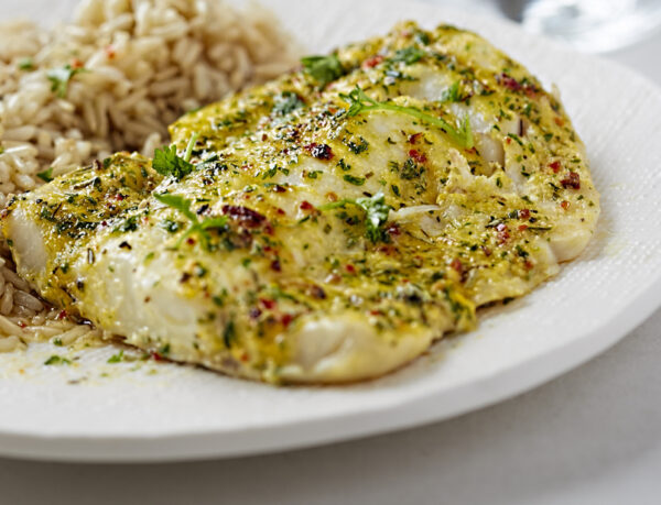 garlic herb cod filet