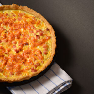 ham onion quiche