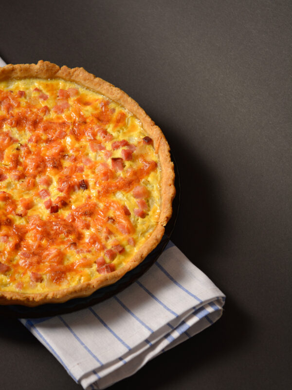 ham onion quiche