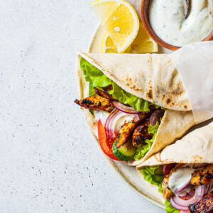 chicken shawarma wrap