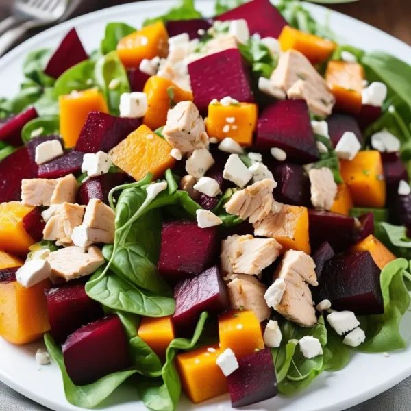 harvest salad with chicken