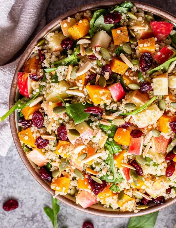 chicken butternut and quinoa salad